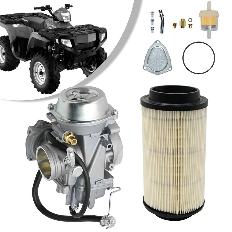 3131557 3131453 Carburetor w/Air Filter Replacement for Polaris 500 HO