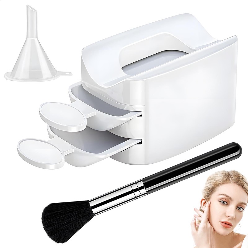 Nail Dip Powder Tray | Portable Double Layer Powder Tray,Glitter