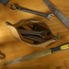 Heavy Duty 16oz Waxed Canvas Tool Storage Bags, Standable One-Piece