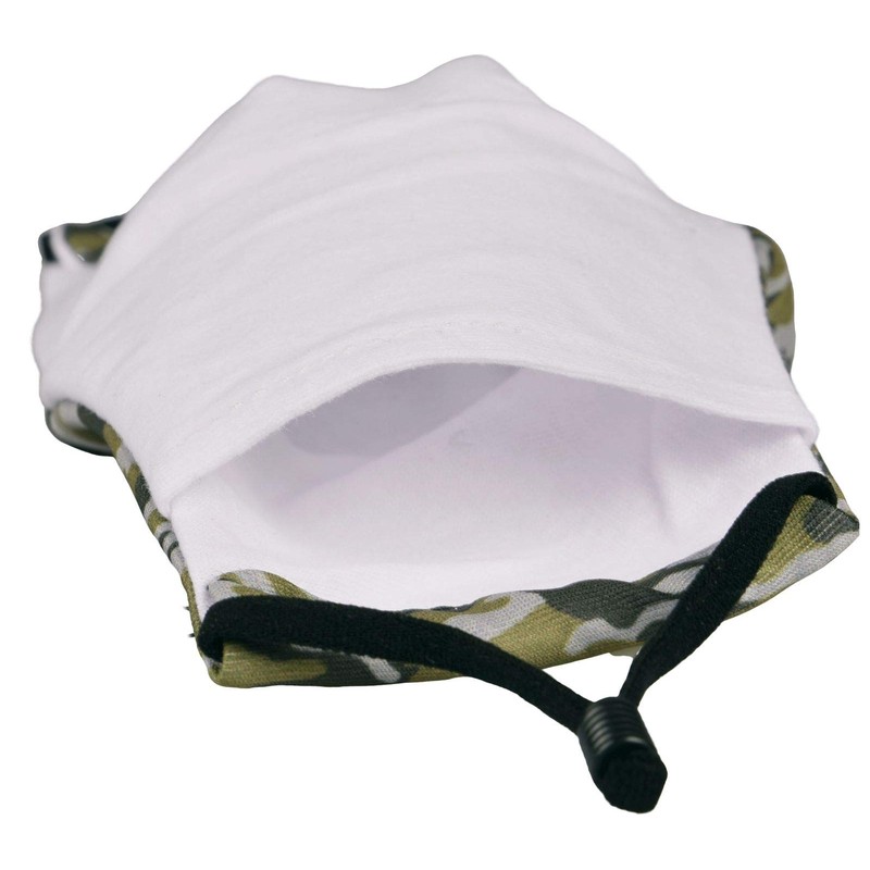styleBREAKER Unisex Fabric Mask with Camouflage Camouflage Pattern, Double Layer,