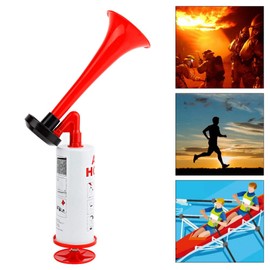 Air Horn Hand Air Horn Pump Handheld Air Pressure Fanfare Pump Hand Air Pump Horn Loud Sound Signal Gas Horn for Boats Cars Sports Events