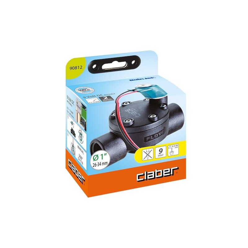 Claber 9V Solenoid Valve 1 Inch Internal Thread Underground Irrigation