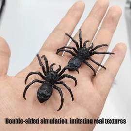 LEKAYIHU 40 PCS Prank Fake Roaches Spiders Lifelike Roaches,Bug Toys for April Fool's Day Prank Gifts Fake Bugs Toys,Creepy Crawlers Bug Maker (Fake Bugs)