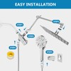 10-Inch Rain Shower Head with Handheld Spray Combo-6-Function Handheld Shower