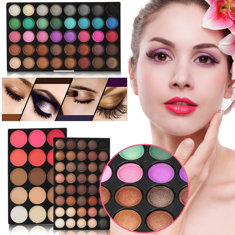 Professional 80Colors Eyeshadow + 15Colors Blusher & Concealer Contour Eye