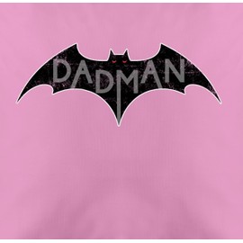 Kissenbezug - Kissen - Dadman - Papatagsgeschenk | Geschenk für Papa | Vatertag | Vatertagsgeschenk Kinder | Weihnachts-Geschenk Papa - 50 x 50 cm - Pink - gift for dad vater pillow best väter