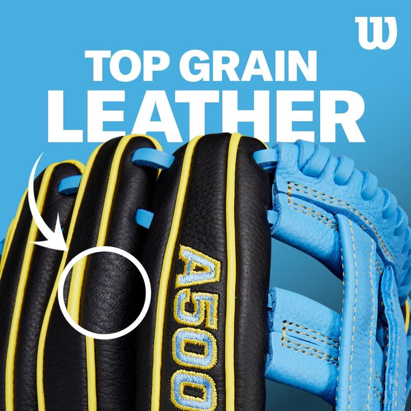 Wilson Infield A500 - Guanto da baseball per ragazzi, 29,2
