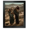 Framed Print 9x12: Bedouins And Children Outside Tent, Holy Land,