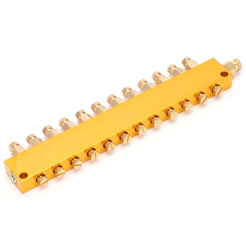 Oil Distributor Adjustable Brass Lube Piston Separator Divider Valve Lubrication