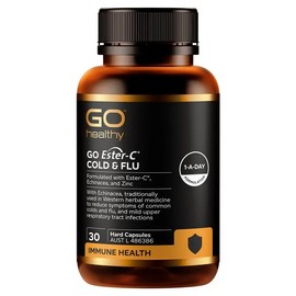 GO Healthy Ester-C Cold & Flu Relief 30 Hard Capsules