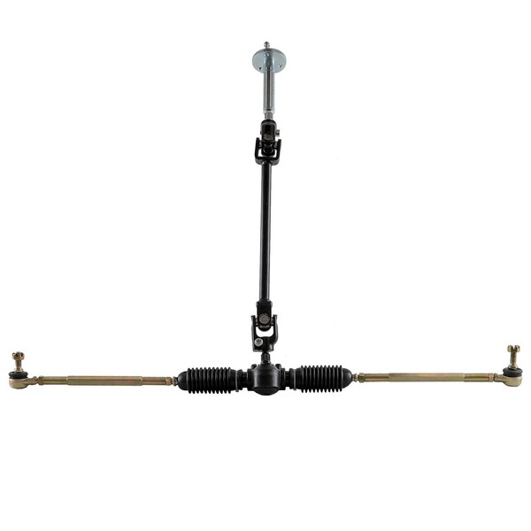 REBEKAMODS Complete Steering Wheel Assembly, Gear Rack Pinion Adjustable Shaft