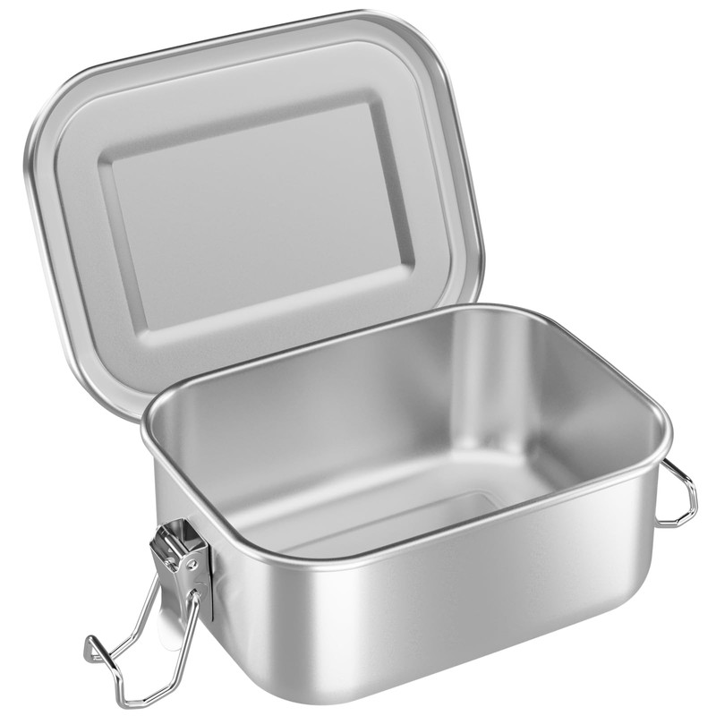 WELLGRO Stainless Steel Square Containers - 550 ml 850 ml