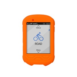 Chooee 4D Silikonhülle für Garmin Edge 530, Schutzhülle aus Silikon, Schwarz, Rot, Orange, Blau mit Displayschutz, Orange