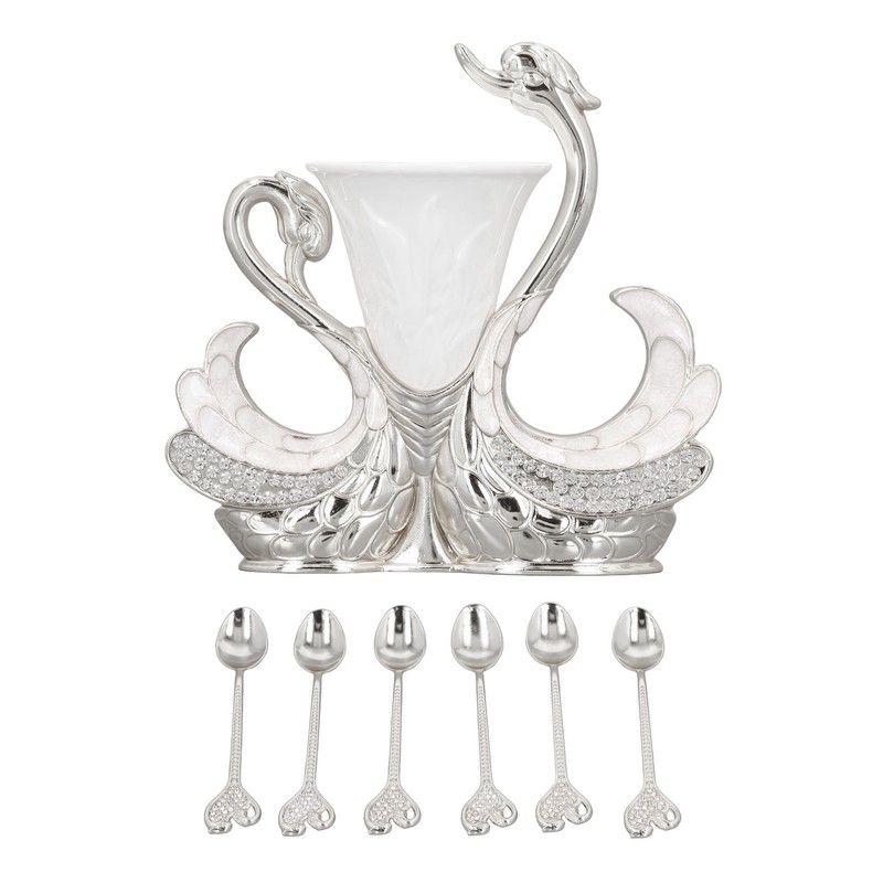 Swan Shape Dinnerware Set Light Luxury Exquisite Elegant Swan Shape