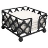 CounterArt Black Lattice Wire Square Coaster Holder
