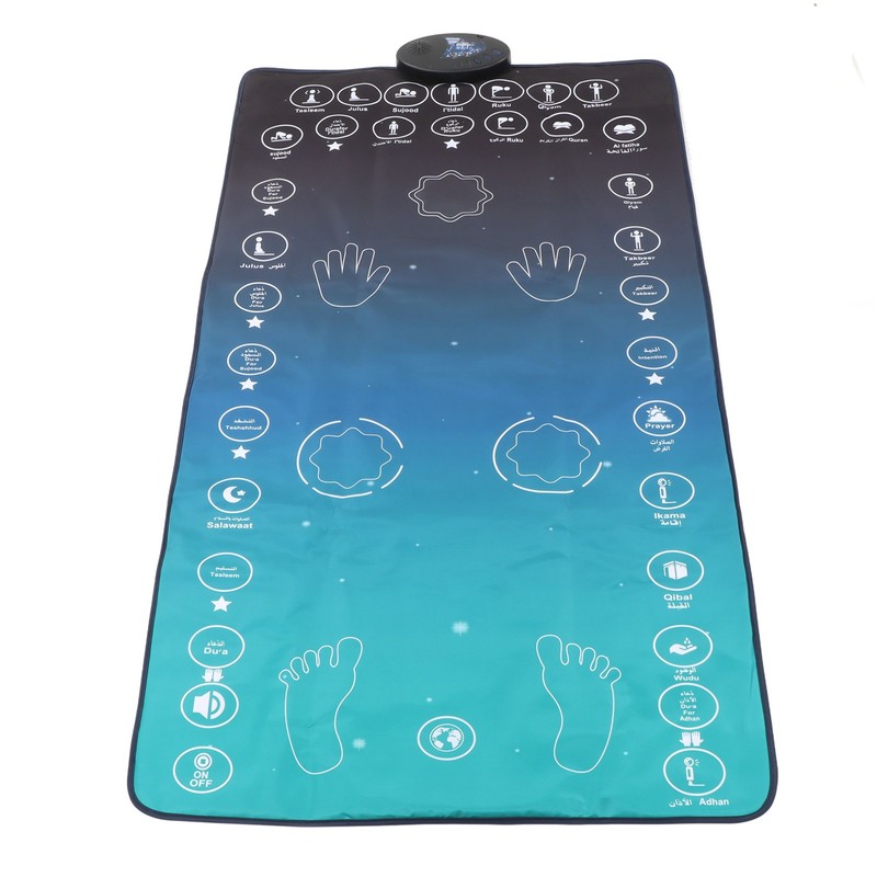 Electronic Muslim Prayer Mat 7 Languages Smart Touch Sensitive Educational
