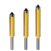 Gasea 3pcs 8mm Shank Top Bearing Flush Trim Router Bits