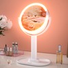 vpu 15X Magnifying Makeup Mirror with Lights, Double Sided 360°