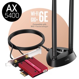 Cudy AX3000 WiFi 6 PCIe Adapter, Bluetooth 5.0 PCIe Card, 2402Mbps + 574Mbps, WPA3 Security, 802.11ax/ac/a/b/g/n, Bluetooth 5.0/4.2/4.0, AX200, Windows 10 64-bit System only