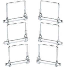 Perno di sicurezza 6 pezzi, coppiglie quadrate rettangolari, 6x60 mm Perno di accoppiamento, bullone di sicurezza, coppiglie per tubi con chiusura a scatto, per rimorchi agricoli, fattorie, giardini