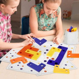 Shapes and Pattern Matching Puzzle, Educational Toy, Brain teaser puzzle for Boys and Girls, Ages 3+