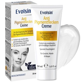 EVOLSIN Anti-pigment spot cream with natural herbal extracts against melasma, pigment and age spots, face, neck and décolleté care, pigment spot remover face