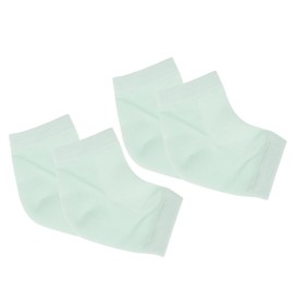 FOMIYES 2pairs Gel Ankle Socks Moisturizing Heel Protector Crack Foot Care Socks for Daily Wear Green Breathable Design Soft and Comfortable for Day Use