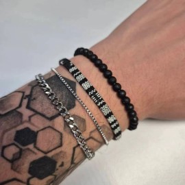 Unbranded Set of 2 Boho Surfer Bracelets for Men Surfer Bracelet Beach Accessories Gift