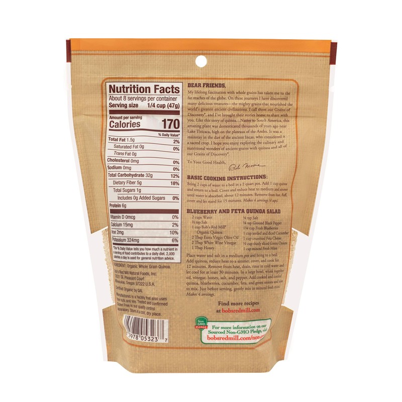 Bob's Red Mill Organic White Quinoa - 13 Ounce (Pack
