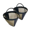 Reusable #4 Cone Coffee Filter 2 Pack - Gold Mesh