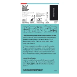 Tepe by TEPE Interdental Brushes, 0.5 mm, Red, 1 Pack of 8 (8 Brushes)