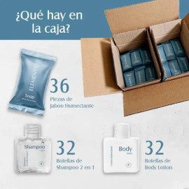 Kit Shampoo Jabón Y Crema Jypesa Elements Amenidades Airbnb                                                                                           