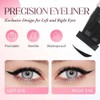 New 90° rotatable winged eyeliner stamp, Double Head wing stamp,gel