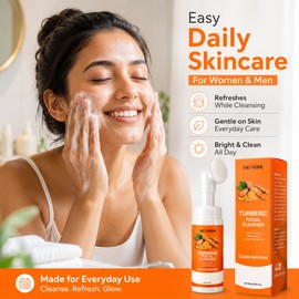 Turmeric Kojic Acid Cleansing Pads for Face – 40 Exfoliating Pads for Brighter-Looking Skin