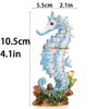 YU FENG Hinged Seahorse Trinket Box Hand-Pasted Rhinestones Crystal Jewelry