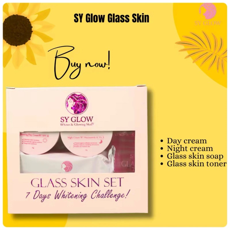 SY Glow X10 Bleaching Whipped Cream + Glass Skin Set