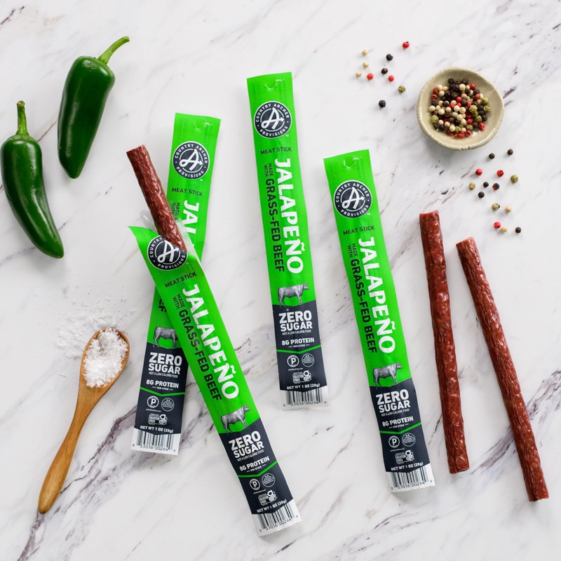 Country Archer Beef Jerky Sticks Jalapeno - Grass Fed Beef