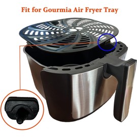 Nvkwca 8PCS Air Fryer Rubber Bumpers for Gourmia Air Fryers, Premium Food Grade Air Fryer Silicone Rubber Feet Tabs Tips legs Attachments Stops for Gourmia Air Fryer Tray, High Temperature Resistant