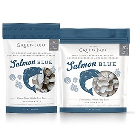 Green Juju, Freeze Dried Salmon Blue, 7.5 Ounce