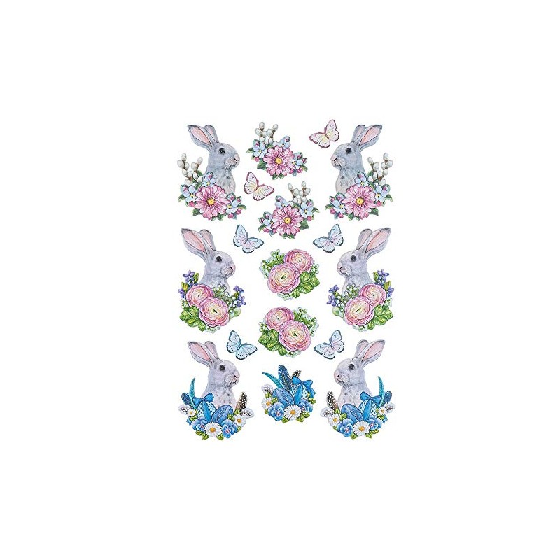 Ideen mit Herz Sticker sheet 3D relief stickers, high-quality embossed