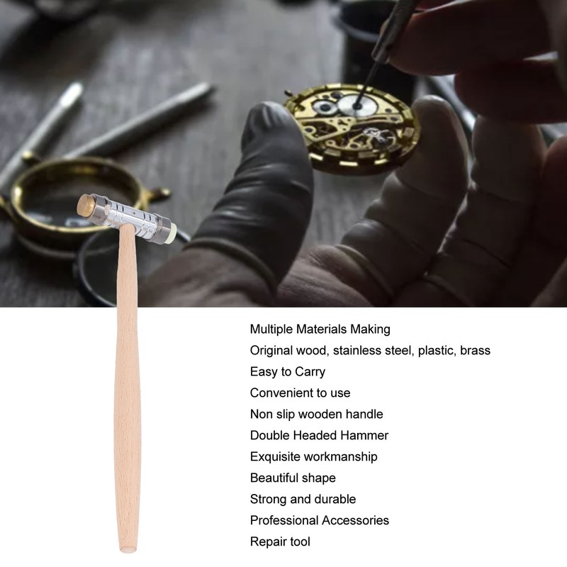 Double Headed Hammer Jewelry Hammer DIY Projects Repairing Clocks Watches