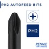 5 x Rennie Tools 130mm Long PH2 Compatible with Senco