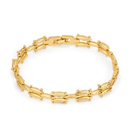 SHANTYSON Gold Panther Link Chain Bracelet for Women Dainty14k Gold Plated Bracelet Minimalist Stacking Tennis Bracelet
