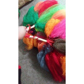 Unbranded 5packs African Net Bath Sponge. Exfoliating Net Body Scrubber. Assorted colors.