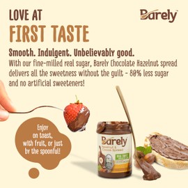 Sweet Mediterranean Sesame Spread by Barely, Low Sugar & No Artificial Sweeteners, Keto Friendly, Deliciously Nutty & Sweet Halva Spread, 3.2 g Cane Sugar per Serving, 1-Pack