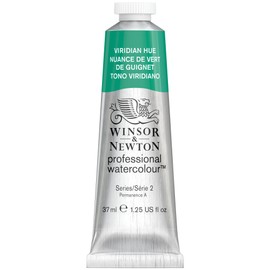 Winsor & Newton 0114696 Professional 37 ml Tube Watercolour Paint, Viridian Hue