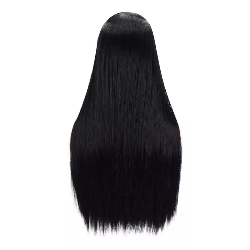 Ariker Largo Negro Pelucas Para Las Mujeres Medios 27 Par