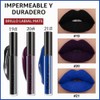 evpct- Lápiz labial líquido mate de 3 piezas, negro oscuro,