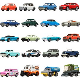 Matchbox Basics, Auto Básico Paquete de 20, Vehículos de Juguete para niños de 3 años en adelante