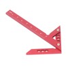 Center Gauge 100mm 45° 90° Aluminum Alloy Line Ruler Measuring